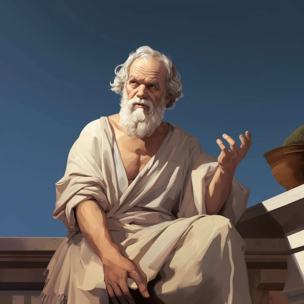 Sócrates segundo uma inteligência artificial